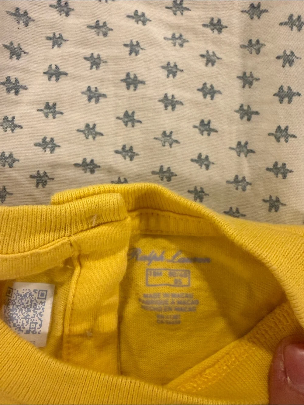 Ralph Lauren Kids Bright Yellow Polo Bear Tee